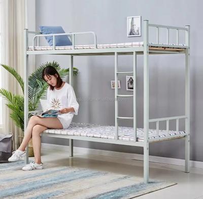 China Modern Made In China Best Selling Cheap Durable Double Bunk Bed 90Cm Iron Bed Worker Student Wide Bunk Beds for sale