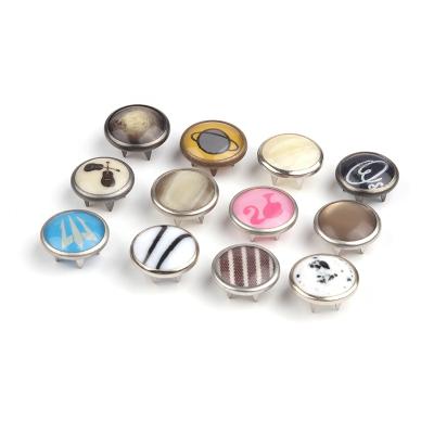 China Nickel Free Multiple Sizes 4 Part Stainless Steel Fork Ring Metal Snap Buttons For Children's Clothing for sale