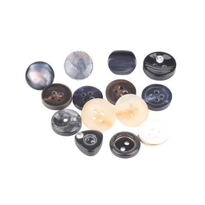 China Nickel Free Premium Starry Sky Sparkles Four Hole Hand Sewn Customized Plastic Push Buttons for sale