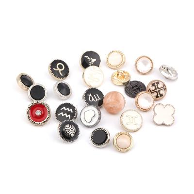 China Factory Sales Nickel Free 18L Zinc Alloy Exquisite Polishing Round Shape Girls' Clothing Mushroom Leg Buttons for sale