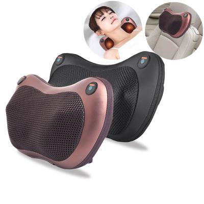 China Amazon Hot Selling Portable Body Radio Heated 12V Car and Home Shiatsu Massage Pillow with Heater for sale