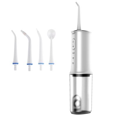 China Manual-wired Collapsible Water Flosser Dental Control Spa Portable Oral Irrigator for sale