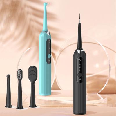 China Electric Sonic Dental Plaque Remover Tooth Calculus Remover Tooth Calculus Cleaner Tooth Cleaner Home Use for sale