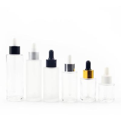 China Personal Care 20ml 30Ml 30ml 60ml 60Ml 120Ml 120ml 200Ml Unique Frosted Glass Dropper Bottle With Box for sale