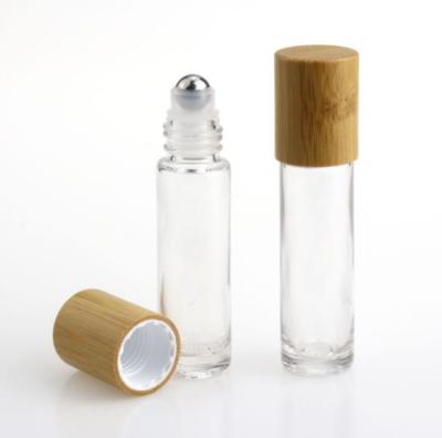 China Personal Care 5Ml 10Ml 10ml 15Ml 15ml Crystal Perfume Aromatherapy Essential Oil Luxury Glass Roll On Ball Bottles With Bamboo Roller Lip for sale