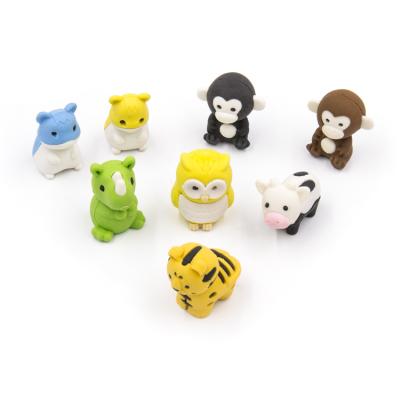 China Promotional Eraser Animal Shape Custom Design Rubber 3D Puzzle Eraser For Promotional Use for sale