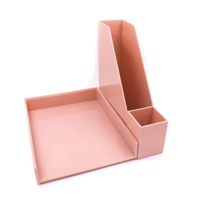 China Office and School Office Desk Organization Stationery Sets Combination Magazine Tray Pen Holder for sale