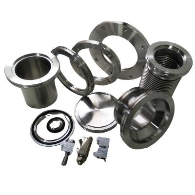 China Super High Vacuum Flange Fittings ISO Stainless Steel 304 316L ISO-K ISO-F Bolted Flange Tapped Thread Holes For Vacuum Sealing Flange And Accessories for sale