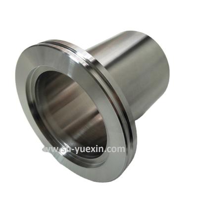 China CF KF Nipple Weld Tube Flange End High Vacuum Flange Fittings Stainless Steel High Vacuum Flange Fittings and ISO Components Half for sale