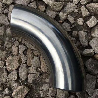 China Pipe Lines Connect Stainless Steel Mirror Polish Forge Elbow 90 Degree Tangents For Sanitary Pipe Fittings for sale