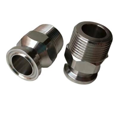 China Hose Lines Connect Sanitary Stainless Steel 304 316L 1/4~4 Inch BSPT NPT Thread Hose Adapter Connector Male Female Plug for sale