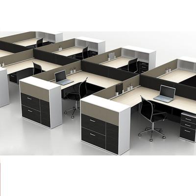 China Modern High Quality Luxury Office 8 Person Workstation Office Wooden Modern Furniture for sale