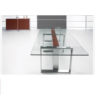 China High quality design l shape meeting glass office modern conference new longevity table for sale