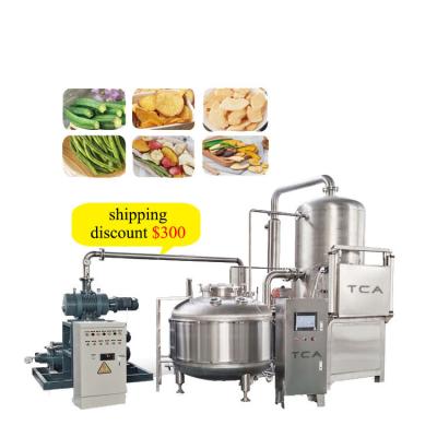 China Frying Snacks Vacuum Fried Okra Cheese Paprika Chees Cucumber Squid Fruits Snacks Frying Machine for sale