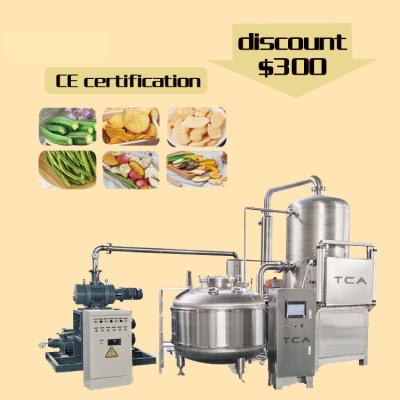 China Vacuum Fried Frying Snacks Low Temperature Fruit And Vegetable Potato Chips Vacuum Frying Machine for sale