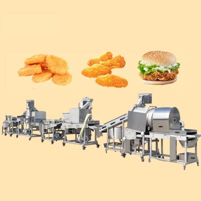 China Easily Operate Kfc Automatic Fried Chicken Nugget Production Processing Machine Fried Line for sale