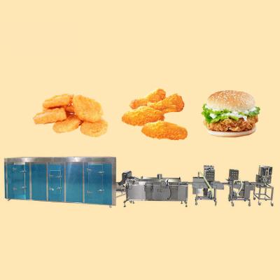 China Easily Operate Automatic Pie Molding Patty Make Machine Chicken Nugget Production Line for sale