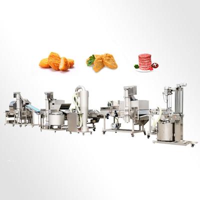 China Easily Operate Chicken Nugget Forming Machine / Burger Patty Making Machine / Hamburger Patty Production Line for sale