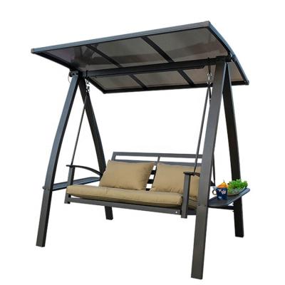 China Modern Outdoor Patio Garden Swing Chair Iron Outdoor Swing Chair Double Hanging Swing Chair for sale