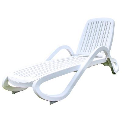 China Modern Environmental Protection ABS Sun Lounge Hotel Pool Plastic Outdoor Lounge Chair for sale