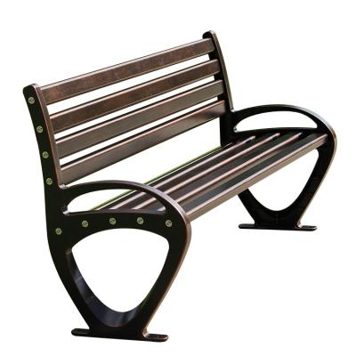 China Outlet Modern Bronze Modern Style Factory Decorative Cast Aluminum Resting Outdoor Bench Garden Bench Stain Wholesale for sale