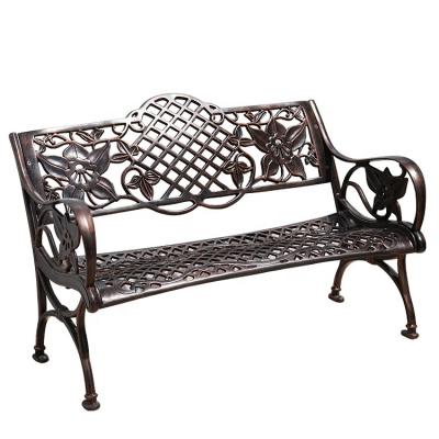 China 2021 Modern High Quality Disassembly Cast Aluminum Garden Bench Garden Bench Backless Outdoor Patio All Aluminum Alloy Leisure CCB for sale