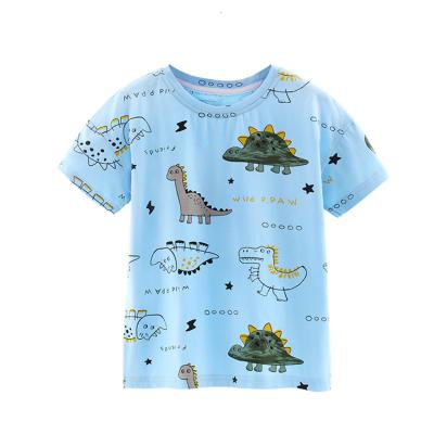 China New design T-shirt anti-pilling summer o-neck big kids wholesale boys clothes for sale