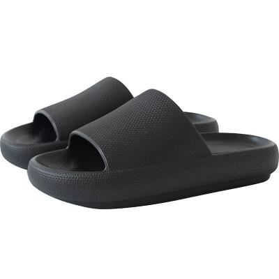 China Yezz 2023 Women Men Anti-skid Slippers Summer Beach Indoor Bathroom Slippers Platform Thick Eva Soft Sole Slide Ladies Shoes for sale