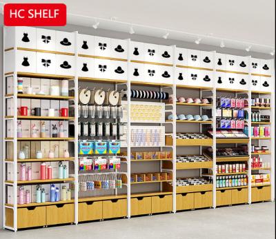 China Fashionable retail furniture shop design wholesale display rack cosmetic boutique design for Miniso shop furniture for sale