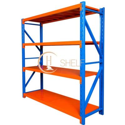 China 200KG Coat Powder Esd Protection Factory Coated Light Duty Metal Warehouse Storage Rack Shelf for sale