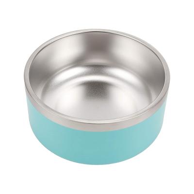 China Stocked Stainless Steel Bowls For Dogs Eco - Friendly Soft Edge Stable Bottom Pet Food Water Bowl for sale