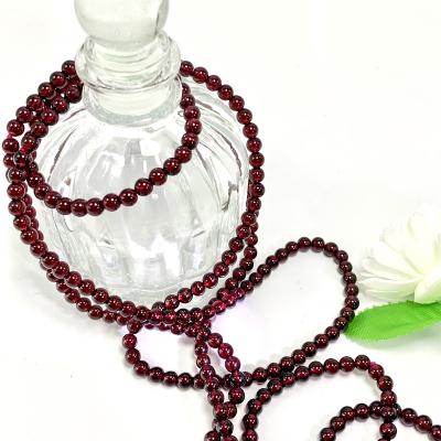 China Garnet Gemstone Bracelet Natural Healing 5mm Wholesale Eco-Friendly Crystal Red Garnet Bracelets For Women for sale