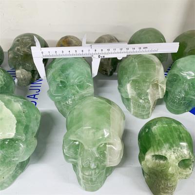 China Wholesale Fluorite Skulls Crystal Crafts For Halloween Gift From China for sale