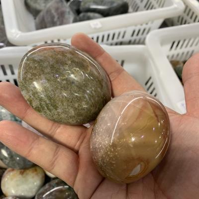 China China High Quality Natural Polished Stone 6-8cm Crystal Stones Ocean Jasper Palm For Gift for sale