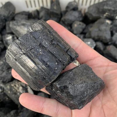 China Wholesale Tourmaline Crystal Hexagonal Electric Rough Stone From China Black Tourmaline For Decoration for sale