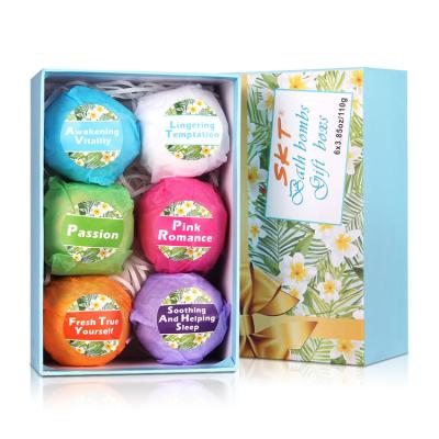 China Home.Hotel.Bathroom.Shower Room Custom Colorful Aixuan Wholesales Private Label Bubble Bath Gift Set Bath Bombs Gift Set for sale