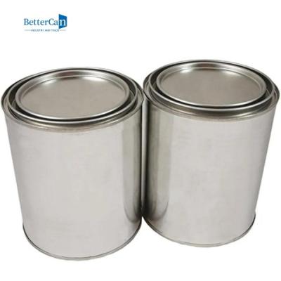 Cina Latte vuote della pittura del metallo da 2 pinte con i coperchi, dimensione Tin Paint Buckets di quarto in vendita