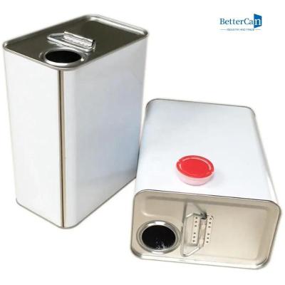 Cina 5L il quadrato Tin Canisters, rivestimento dei metalli può Tin For Hardener in vendita