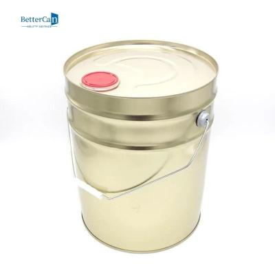 China Gouden Lege 5 Gallonsemmers, Ronde 20L Tin Bucket Pail Te koop