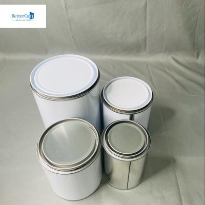 Cina OEM Round 250ml Tin Paint Cans 500ml Paint Container Industrial in vendita