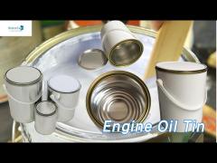 Empty Paint Engine Oil Tin Cans 5L Airtight Round For Packaging