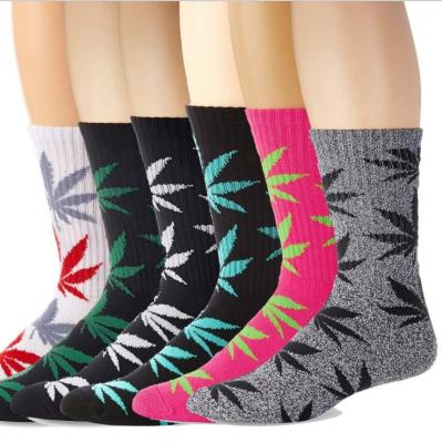 China Wholesale Manufacturer Amazon Boy Tube Novelty Fashion Cotton Men Antibacterial Youth Weed Hemp Socks for sale