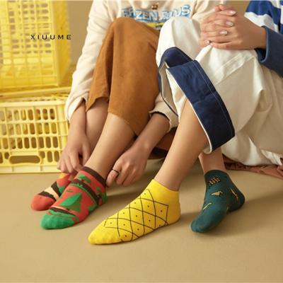 China 2020 new original designer fashion men cotton funky colorful anklet women antibacterial happy socks for sale