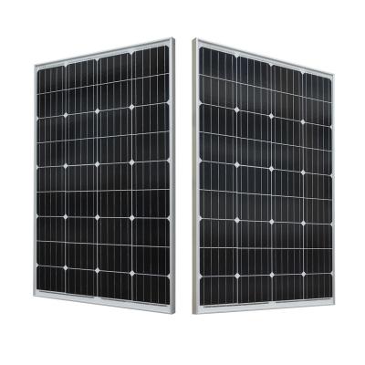 China Solar Home Mono Crystalline Solar Panel 100watt 100w 12v System House Off Grid Roof Shingles Roofing Sheets for sale