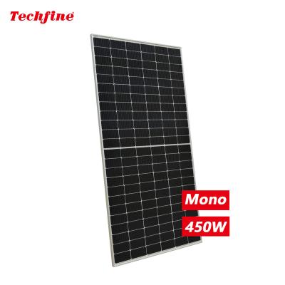 China 450 watt 450w double glass mono crystalline home high efficiency solar panel PV solar panel system etfe for sale