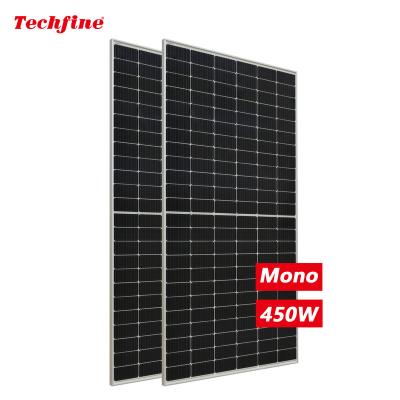 China High Efficiency Mono Solar Panel High Set Monocrystalline 450 Watt Mono Perc 450w Half Solar Cut Solar Panel With CE TUV All System for sale