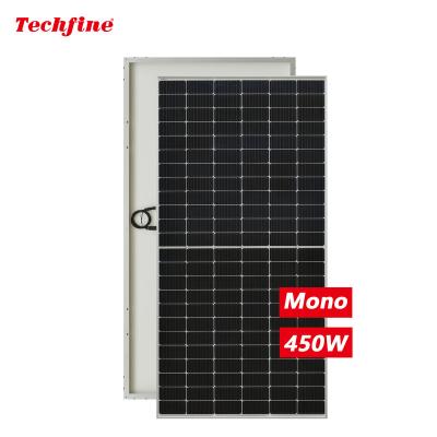 China 450 watt 450w 550w perc efficiency 450 watt 450w 550w perc halfcut panel black frame mono frame home solar power aluminum profile house for sale