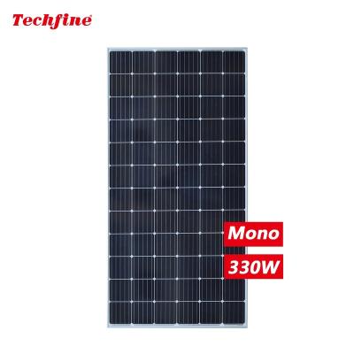 China High Efficiency Mono 330w Mono Crystal Solar Panels Black High Efficiency Solar Panel 330 Watt Mono Crystalline Kit For Outdoor Home Roofing for sale