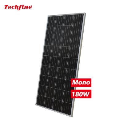 China PV Solar Panels 180 Watt Mono Hybrid Crystalline Solar Powered Covering Home System Portable Power Station Pvt 180W For Home Use for sale