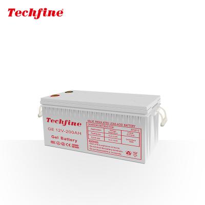 China Safety Techfine hot sale 12v 200ah battery12v 200ah 12v battery12v 200ah 12v lead acid lead acid battery 200ah for sale